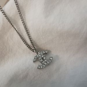 Authentic Chanel classic LOGO Necklace Vintage